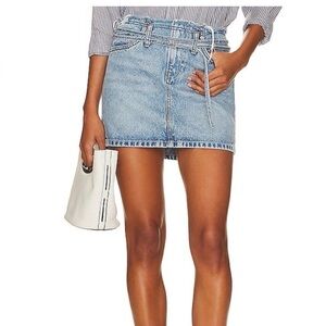GRLFRND the tali - belted frayed waist mini skirt - NWT - size 25